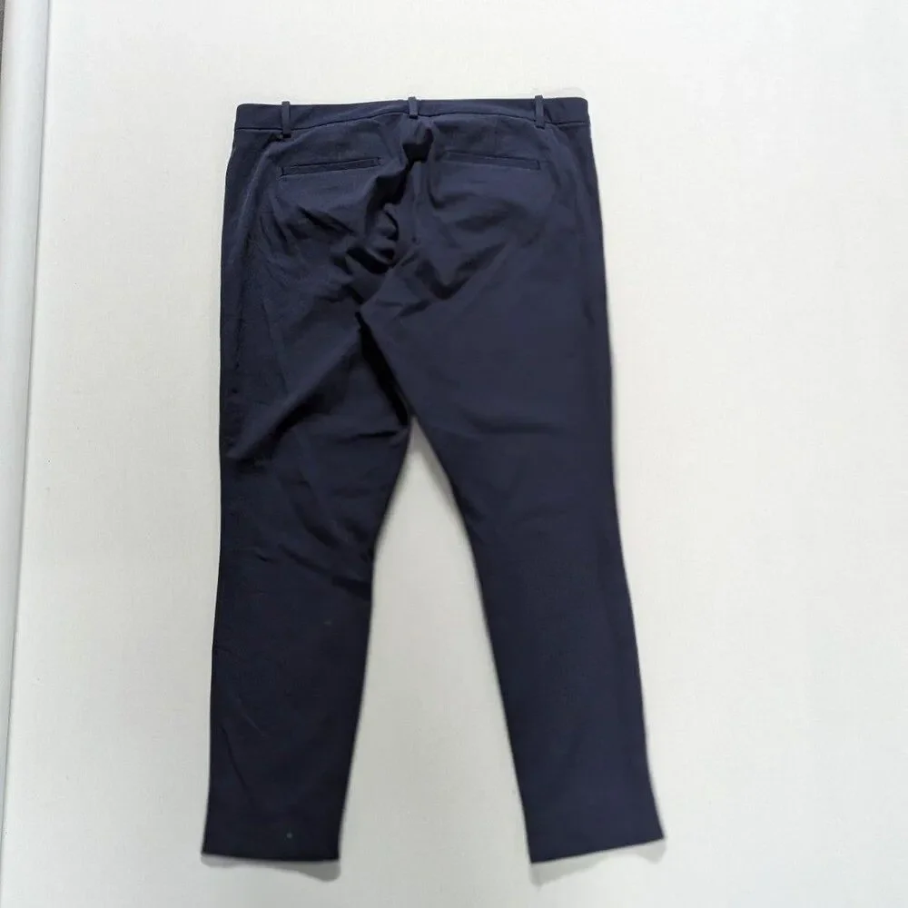 Gap Normcore Plus Size 18 R True Navy Blue Skinny Ankle‎ Pants Workwear Preppy